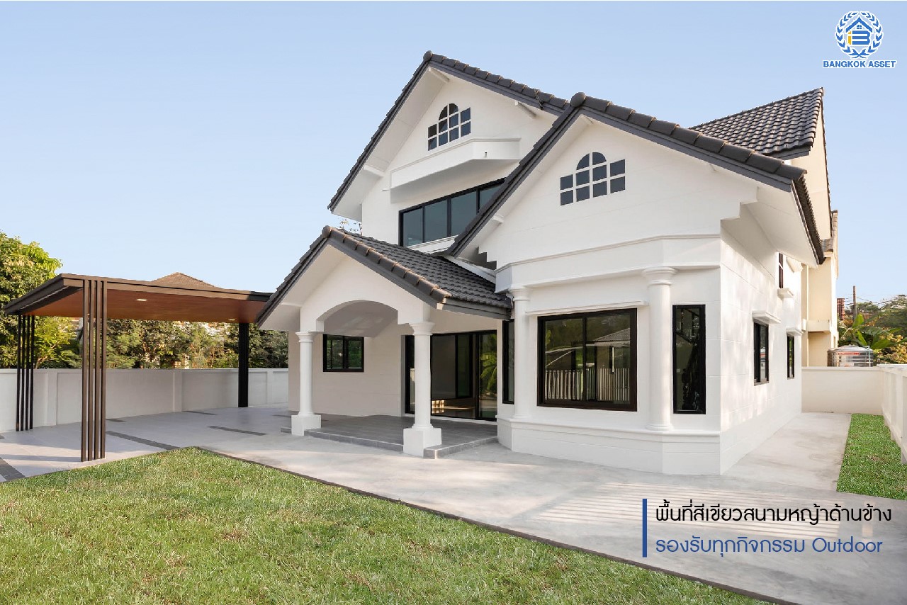 คฤหาสน์ตกแต่งใหม่ ดีไซน์สุด Luxury ม.กฤษดานคร18 บรมราชชนนี หลังมุม เนื้อที่ 77 ตร.ว. บนพื้นที่ใช้สอยมากถึง 320 ตร.ม. อีกระดับของฟังก์ชัน 6 ห้องนอน 2 ห้องน้ำ 1 ห้องอเนกประสงค์ จอดรถได้ 2 คัน บรรยากาศสุด Private บนทำเลศักยภาพเชื่อมต่อหลายเส้นทาง ใกล้เซ็นทรัลปิ่นเกล้า ม.มหิดล , ทางด่วน "กาญจนาภิเษก"...